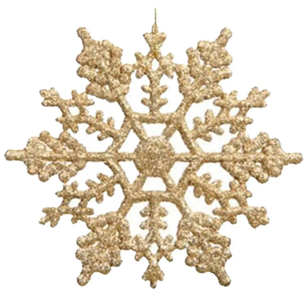 

Рождественские украшения акриловая Снежинка 10 см креативная Рождественская елка кулон имитация декоративные снежинки