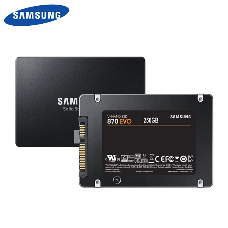 New SAMSUNG SSD 870 EVO 250GB 500GB Internal Solid State Disk HDD Hard Drive SATA 2.5 250 GB 1TB 2TB Inch Laptop Desktop PC