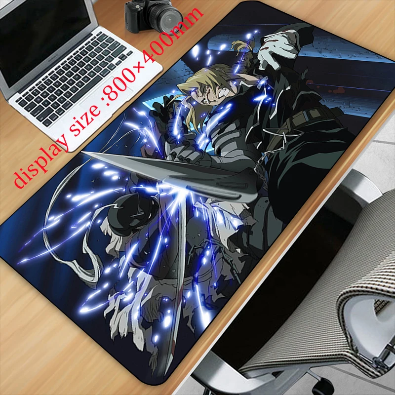 

Fullmetal Alchemist XXL Mouse Pad Gamer Accessory Hot Large Computer Lock Edge Keyboard Mat Anime Strange things Dropshipping