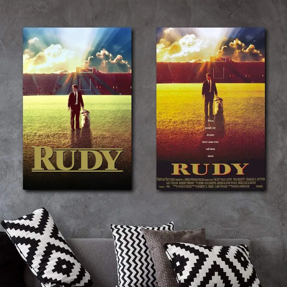 

Rudy Movie Print Premium Merchandise Low Poly Poster Painting Canva Prints Bedroom Large home decor Wall Art Picture canvas wall
