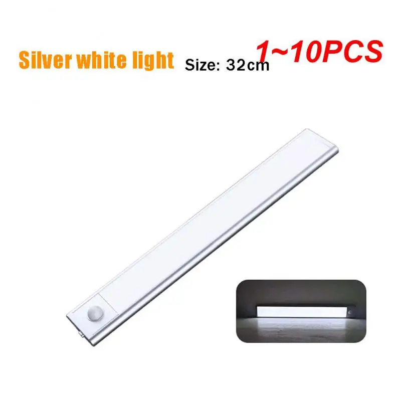 

1~10PCS Usb Lights Pir Motion Sensor Closet Wardrobe Lamp Closet Wardrobe Motion Sensor Under Cabinet