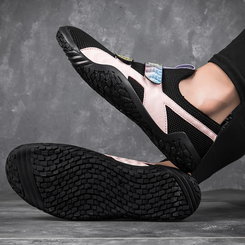 35-47# Unisex Gym Lightweight Sports Hard Pull Squat Training Shoes Pro Hook & Loop Weightlifting Shoes Sumo Wrestling Shoes