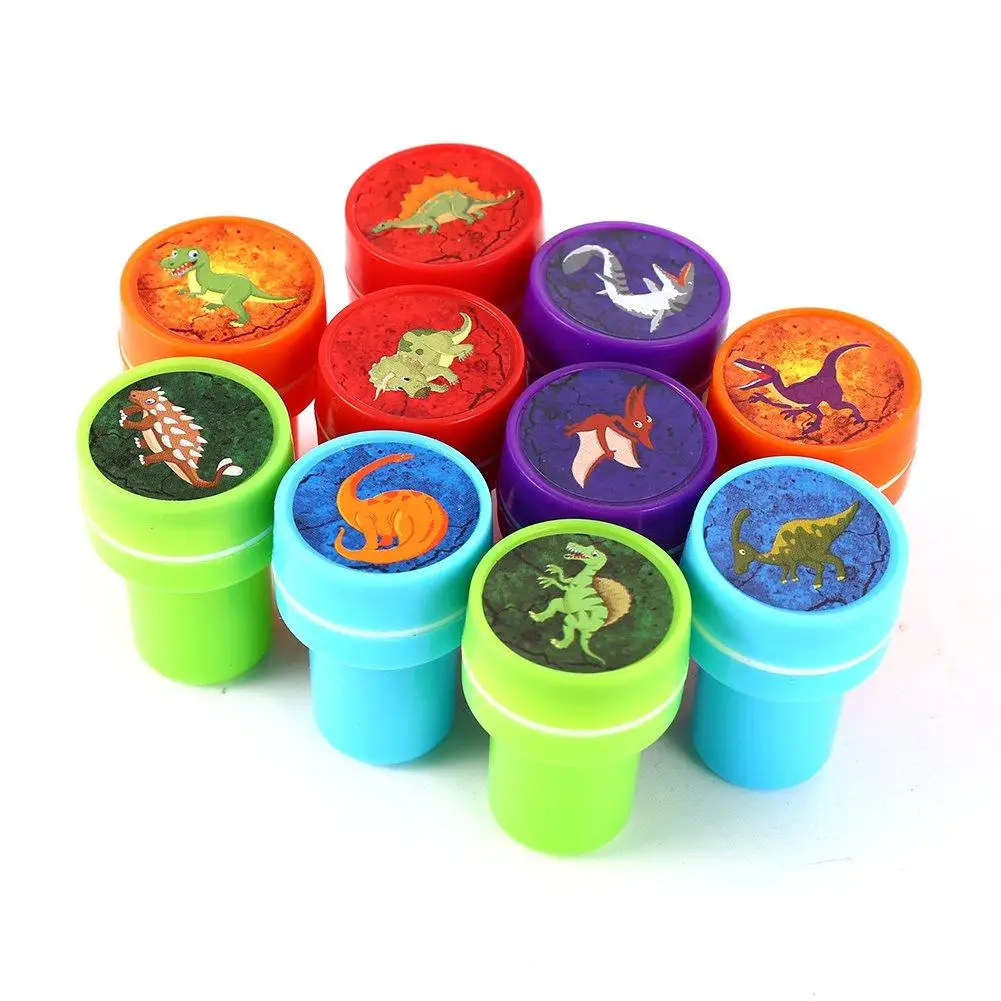 

[ Ready Stock ] 10 PCs Assorted Dinosaur Stamps Kids Party Event Supplies for Birthday Party Gifts Toys