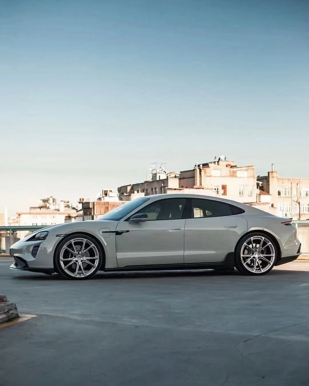 YICKU Высококачественный комплект кузова для Porsche Taycan Upgrade Techart Style Body Kit Передняя