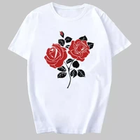 2020 new women t shirts casual harajuku flower printed tops tee summer female t shirt short sleeve t shirt for women clothing