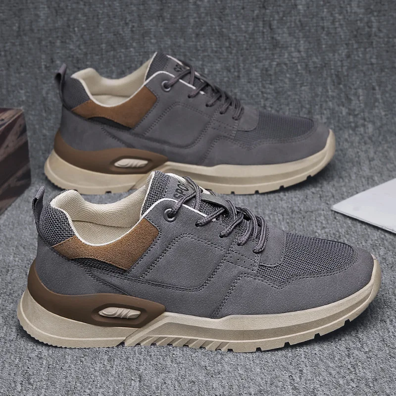 

Skateboard Shoes Men Casual Sneakers Spring Summer Running Shoes Breathable Sports Shoes Fashion Suede Platform Tenis Masculino