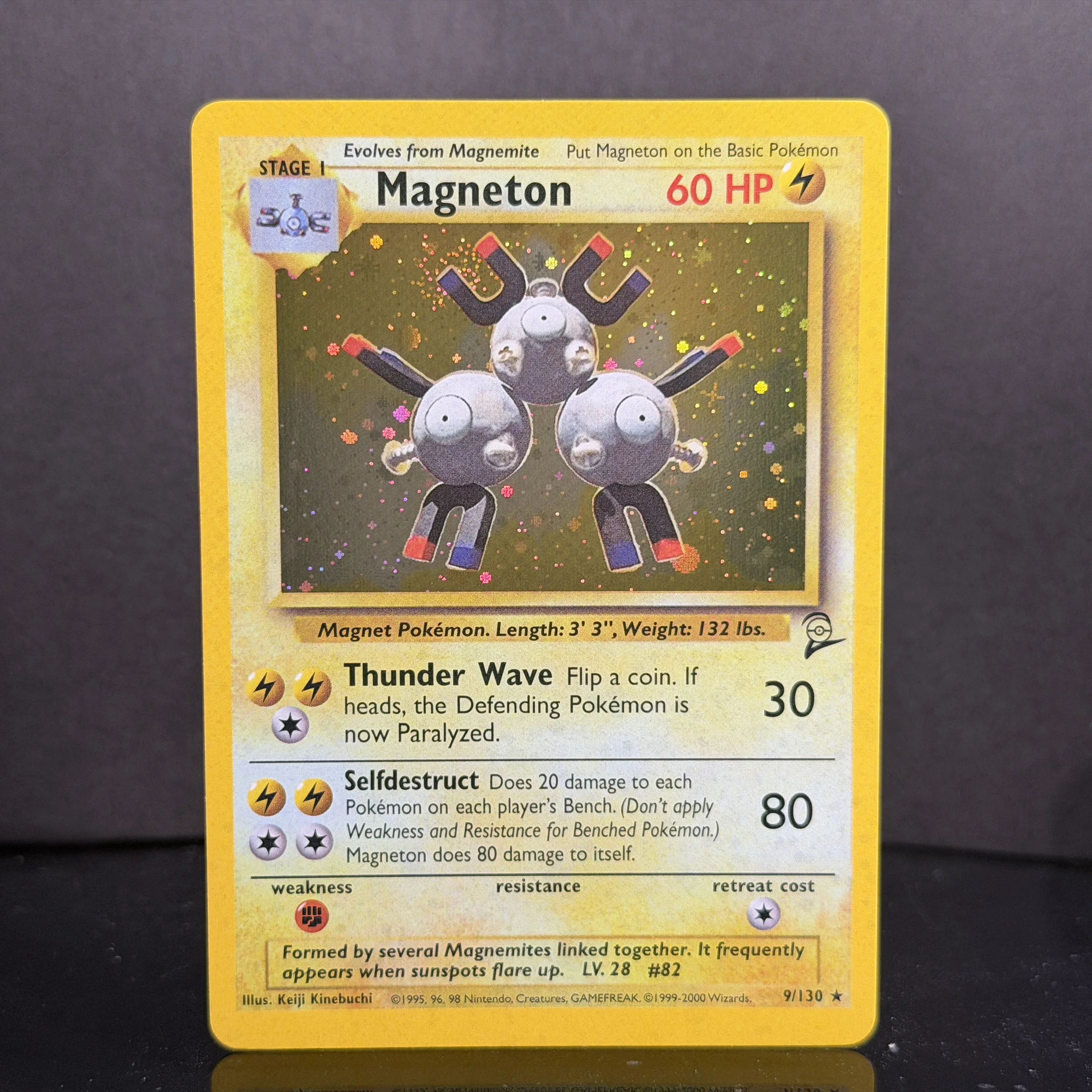 Фото Коллекционные карты PTCG Pocket 2000 Base Set 2 OG Nostalgia: Хитмончан, Сайтер, Клефабл, Пиджот, Мьюту — Традиционные голографические прокси-карты №2