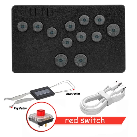 Flatbox Rev5 аркадный контроллер для ПК, мини-контроллер Hitbox для PS4/PS3/Steam/mr/Nintendo Switch