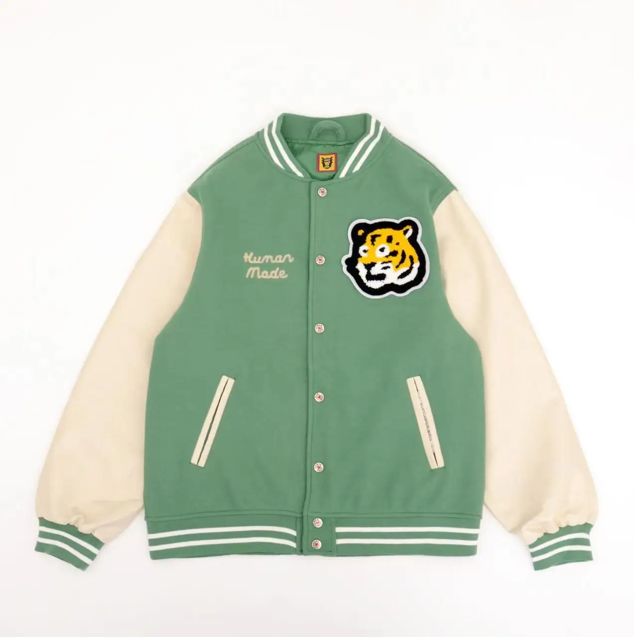 

HUMAN MADE Tiger Hoodie Embroidered Panels Vintage Unisex Jacket