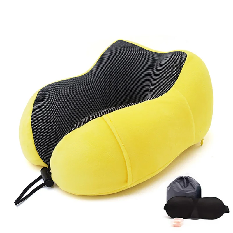 

1PC U Shaped Memory Foam Neck Pillows Soft Slow Rebound Space Travel Pillow Solid Neck Cervical Healthcare Bedding Drop Shipping