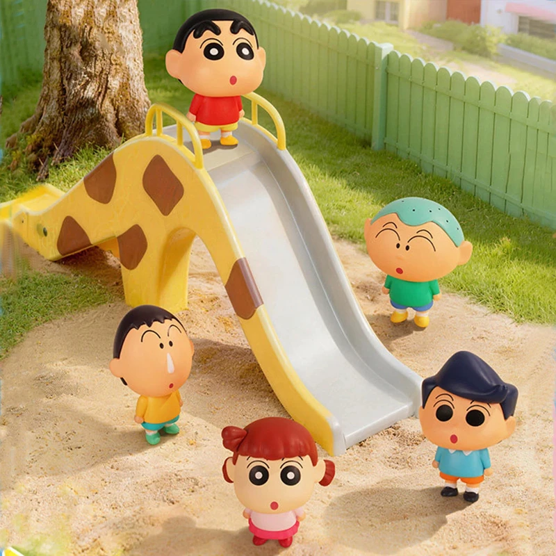 Коллекционные фигурки Crayon Shin-Chan: серия Five Crew Action, слепые коробки, кавайные пакеты-сюрпризы, украшения и сувениры, креативные подарки, мультяшные куклы (art.: 3920daa36ed2f) - 3920daa36ed2f