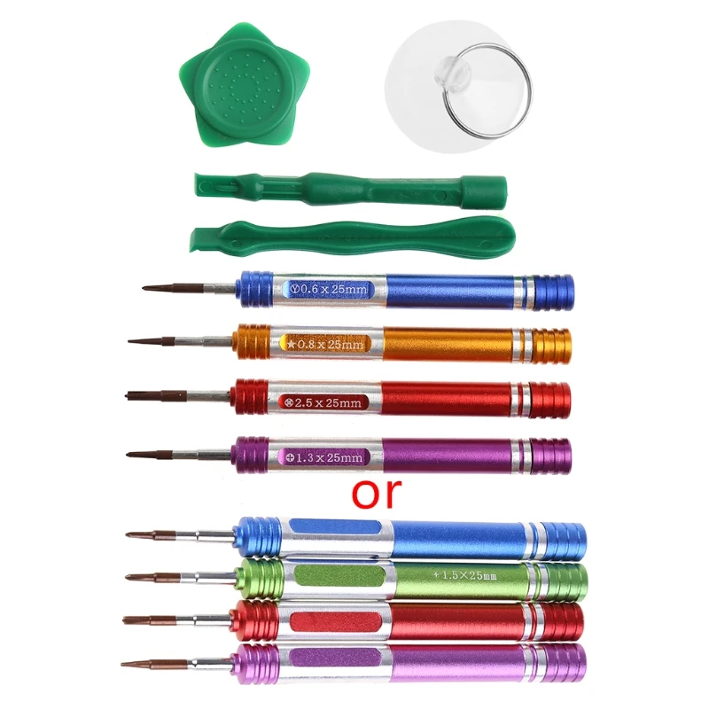 8 in 1 magnetic tip screwdriver kit for iphone 7 7 plus opening repair tool set free global shipping