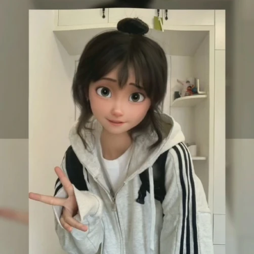 

Long Sleeved Top For Women's Autumn And Winter Zippered Hooded Casual Commuting Jacket