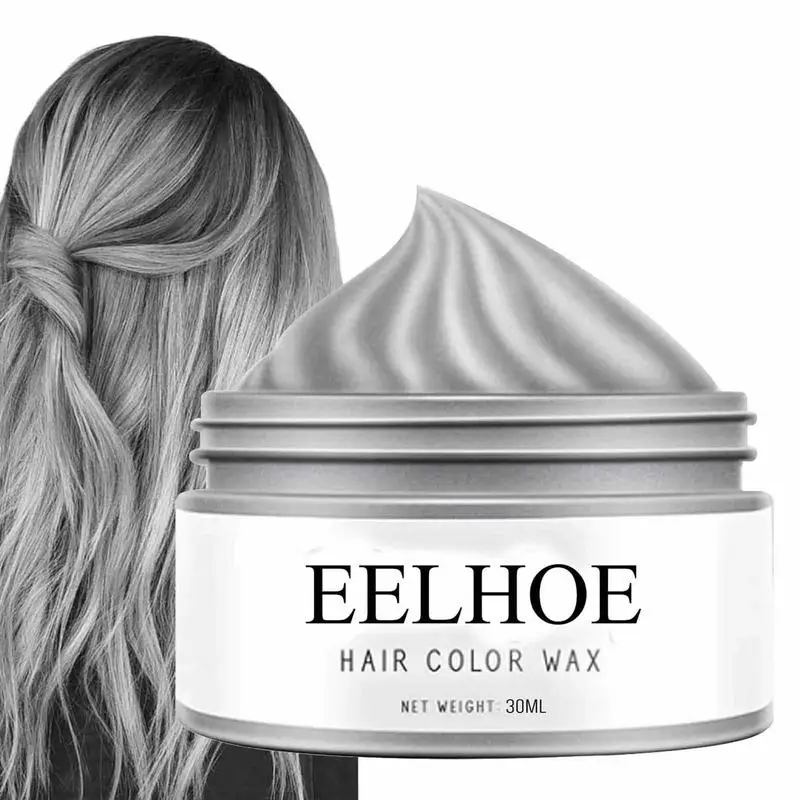 

Disposable Hair Dye Styling Hair Mud Gray White Color Dye Wax Natural Long-Lasting Easy To Dye Easy To Rinse Fast Dye Wax