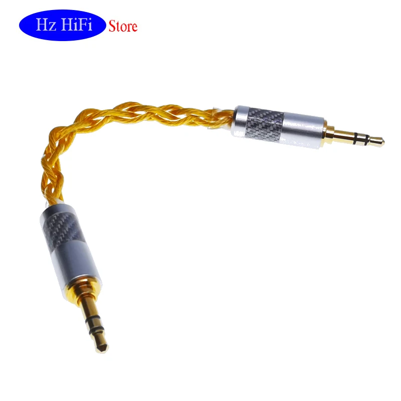 

DIY 3.5 High-Quality LiTz 4 Core 4128AG HiFi 3.5mm Male to 3.5mm Male Adapter Plug