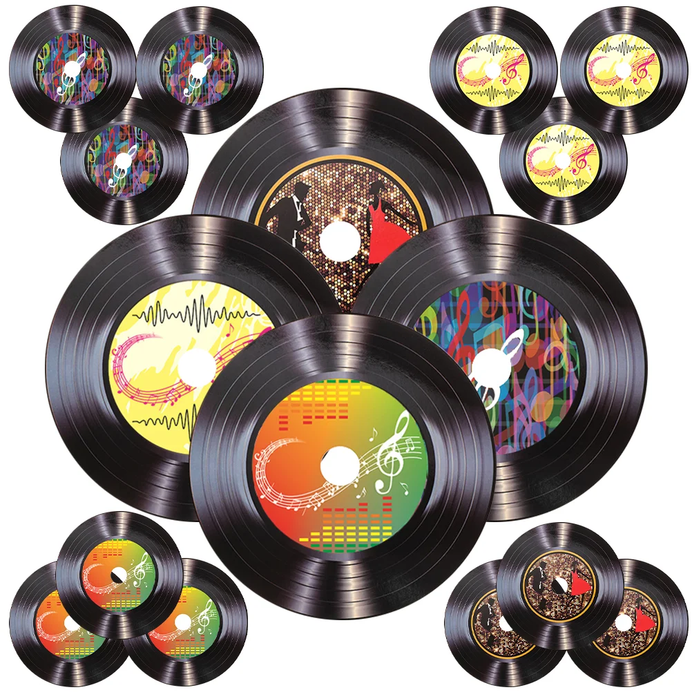 

Old Records Vintage Wall Vinyl For Decor Disco Party Decorations Decorative Prom