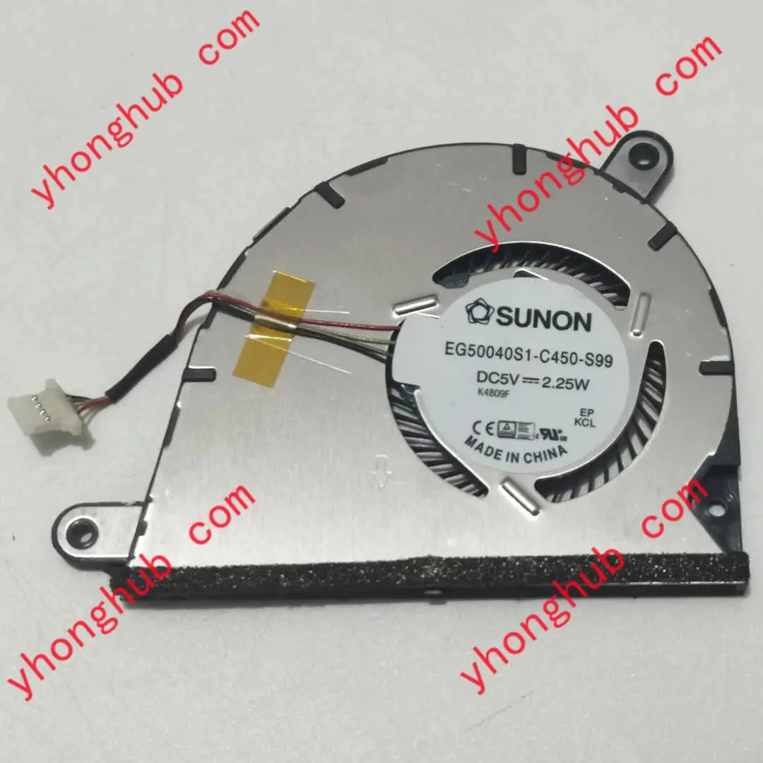 4-проводной охлаждающий вентилятор Sunon Yoga 2 13 EG50040S1-C450-S99 UDQFLSR01 DC 5V 2,25 W 4-проводной охлаждающий вентилятор Sunon Yoga 2 13 EG50040S1-C450-S99 UDQFLSR01 DC 5V 2,25 W