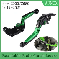 z 900 motorcycle accessories adjustable foldable extendable brakes clutch lever for kawasaki z900 z650 2017 2018 2019 2020 2021