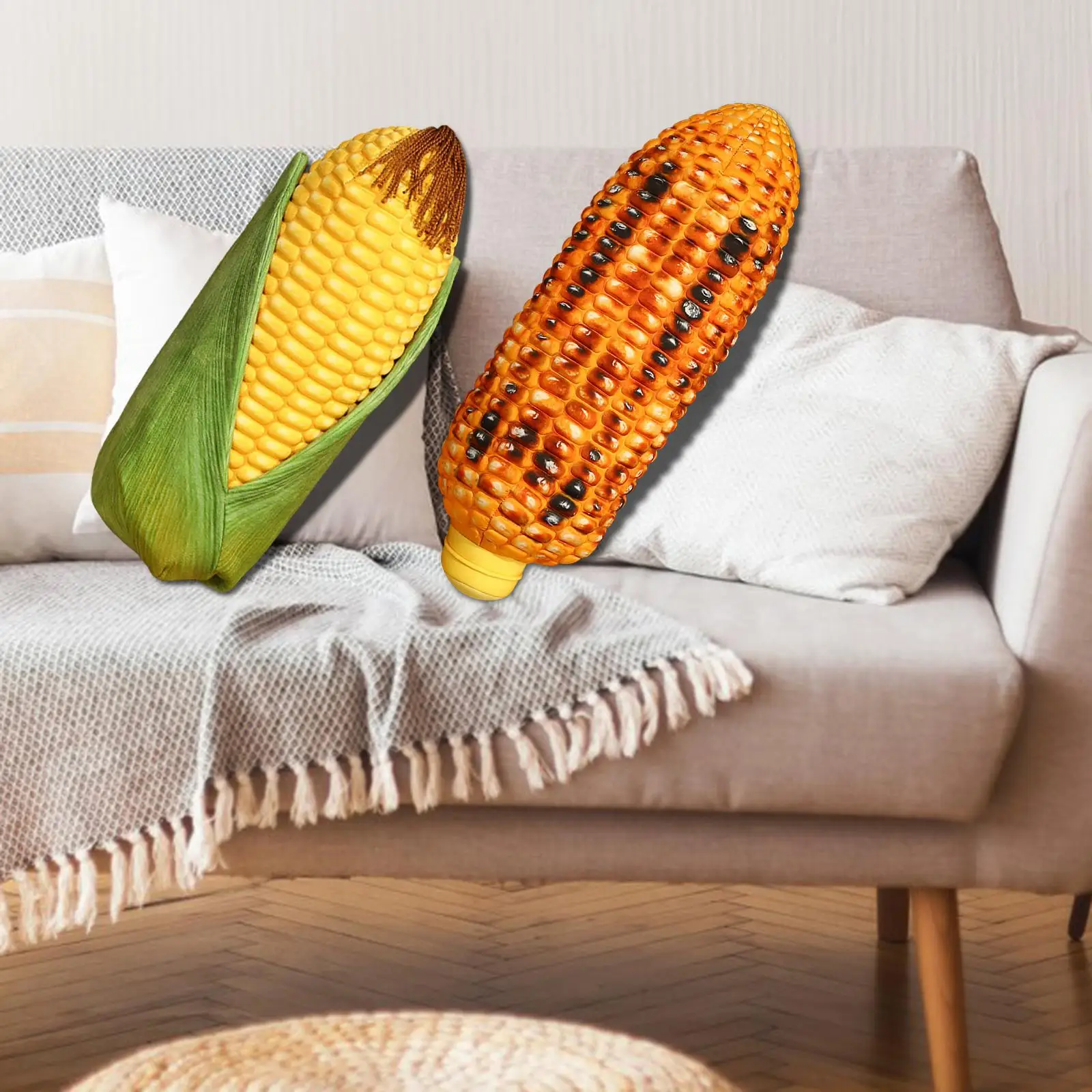 Мультяшная имитация кукурузы домашний декор с молнией плюшевая мягкая игрушка