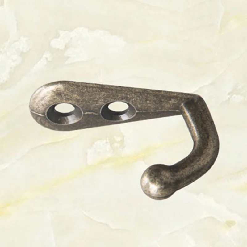 

50 Pieces Coat Hooks Single Wall Mounted Robe Hook Vintage Prong Hanger