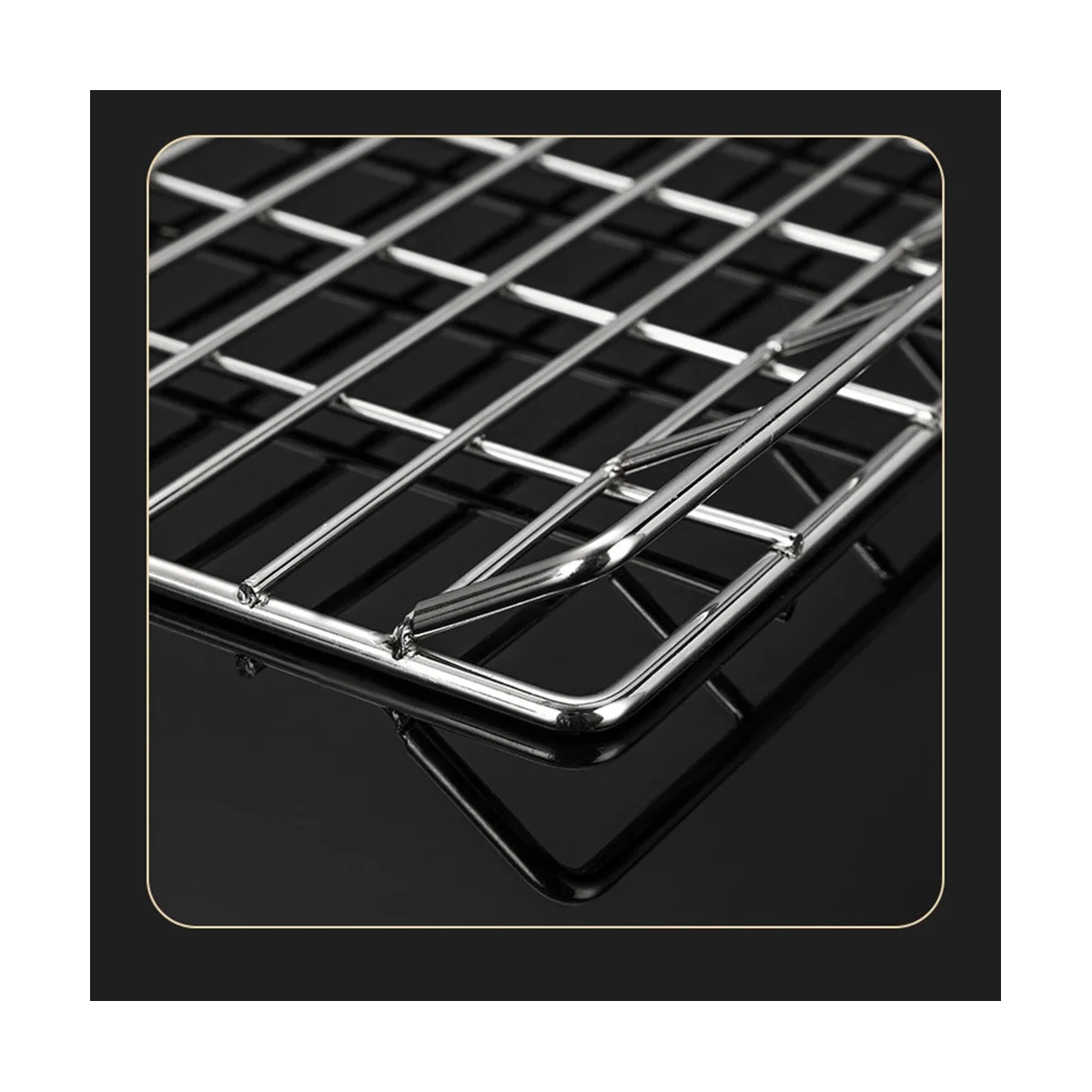 

Stainless Steel Cake Mesh Grid Cooling Baking Rack Nonstick Biscuit Bread Cookie BBQ Holder Shelf Kitchen