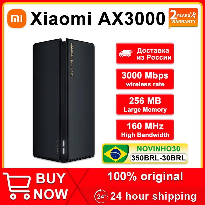 

New Xiaomi-Mi AX3000 Wireless Router, Dual Frequency WIFI 6 Nord VPN Mesh Router,5G , 256MB, Gigabit Repeater, Signal Booster