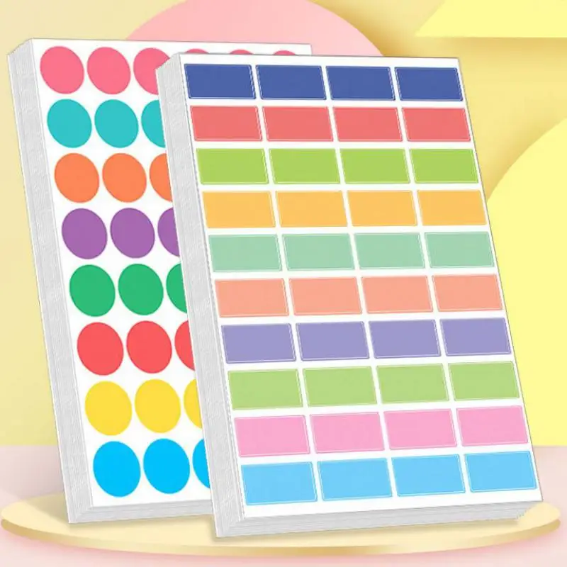 

400pcs Round Color Coding Labels Removable Adhesive Circle Dot Sticker Color for Inventory and Home Organize File Classification