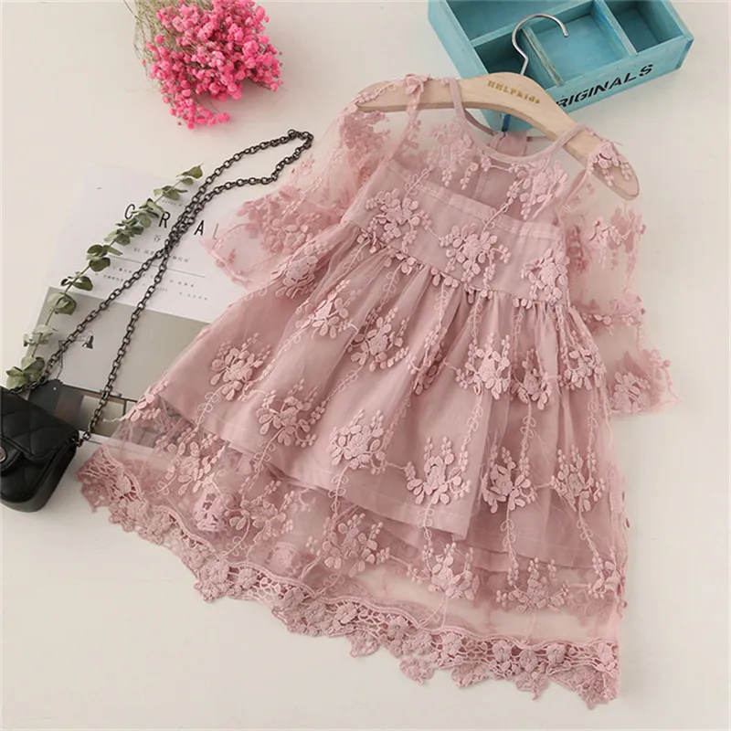 

Lace Girls Dress Princess Girl Dresses Summer Clothes For Kids Costume Girl Casual Wear Infantil Vestidos 3 6 8 Years