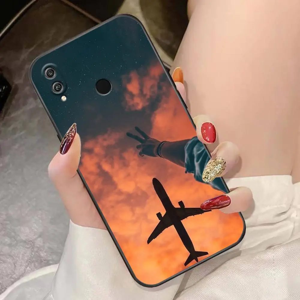 Case For HUAWEI Honor 9X 9 8X Max 80 70 60 50 30 20 10 10I NOTE 10 Lite Pro Case Funda Coque Shell Capa Aircraft Plane Airplane