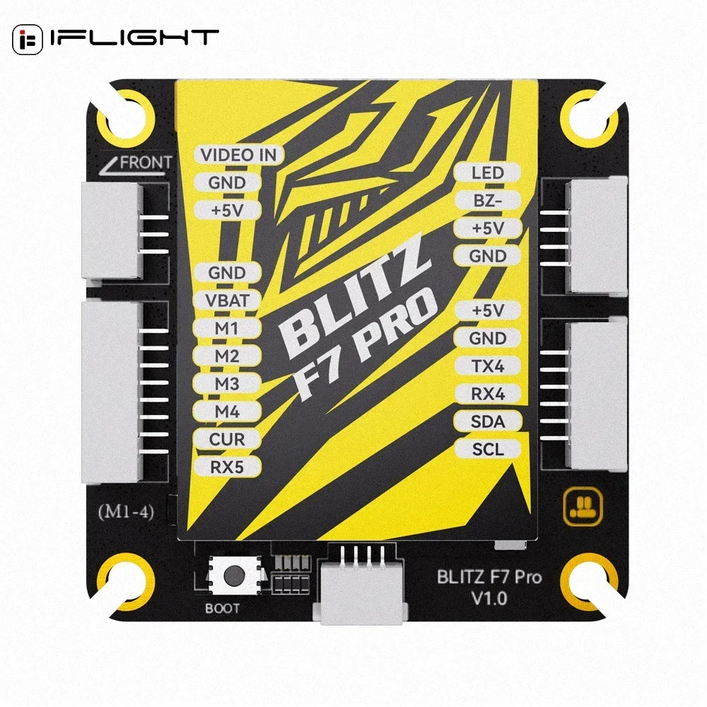 Контроллер полета IFLIGHT BLITZ F7 Pro 4-8S 512 МБ VTX/BLITZ E80 4-IN-1 G2 80A 2-8S DShot ESC для RC Racing Crossover Drone