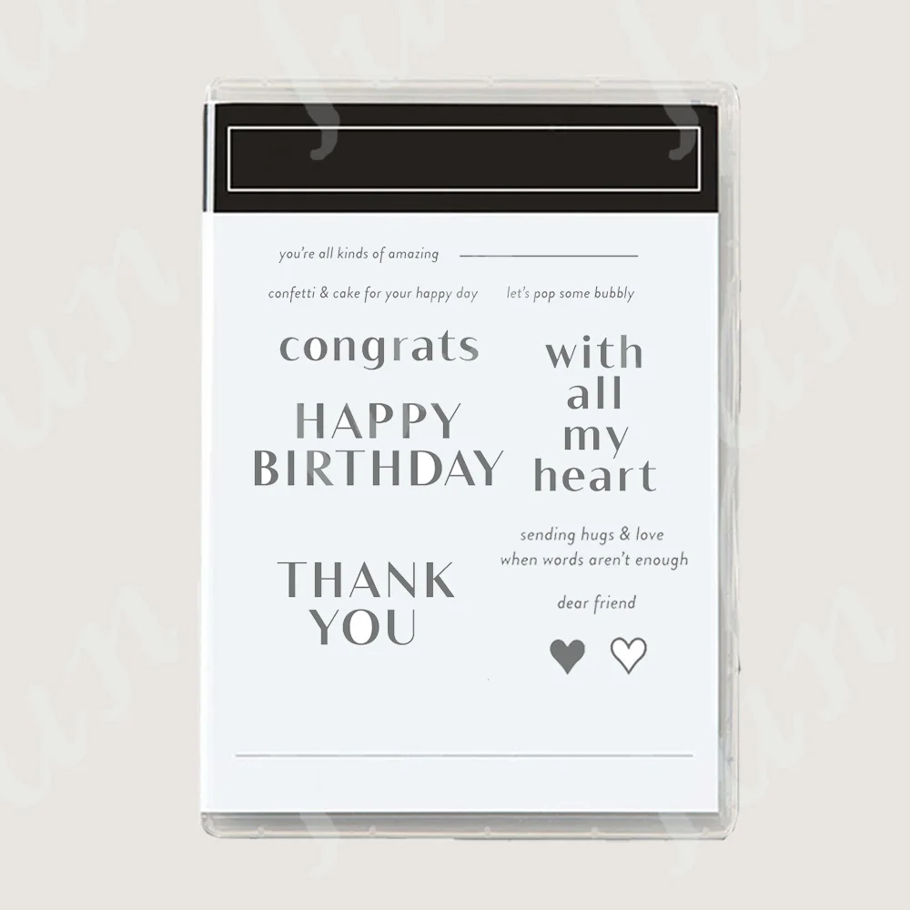 

2023 New Letters Clear Stamps Greeting Cards No Cutting Dies Handmade Embossing Templates Photo Make Photo Album Mould