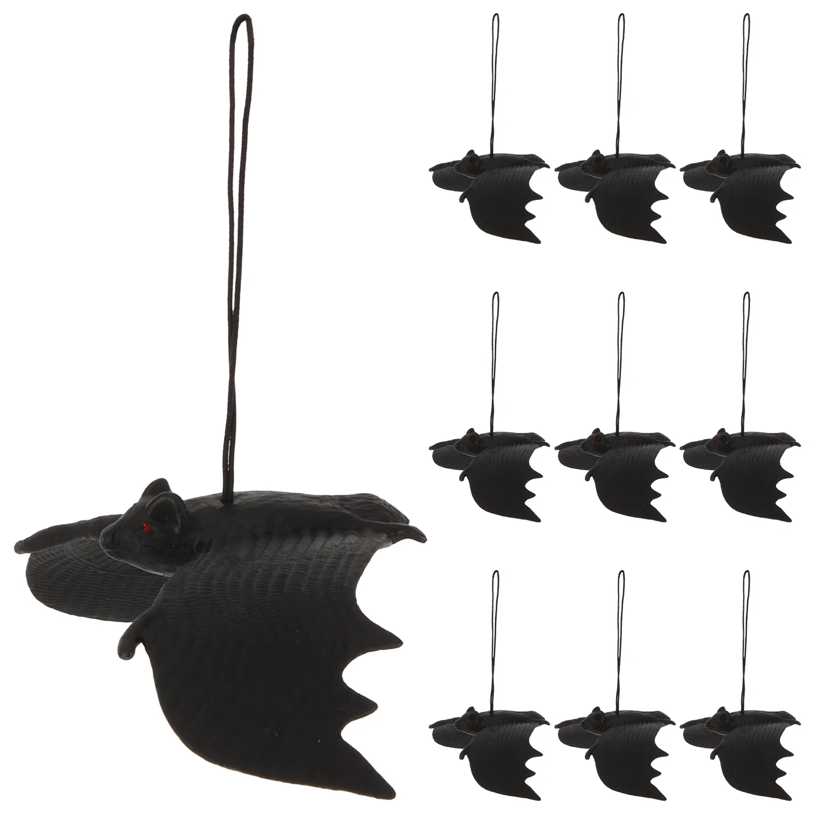 

12 шт., резиновые Висячие летучие мыши на Хэллоуин