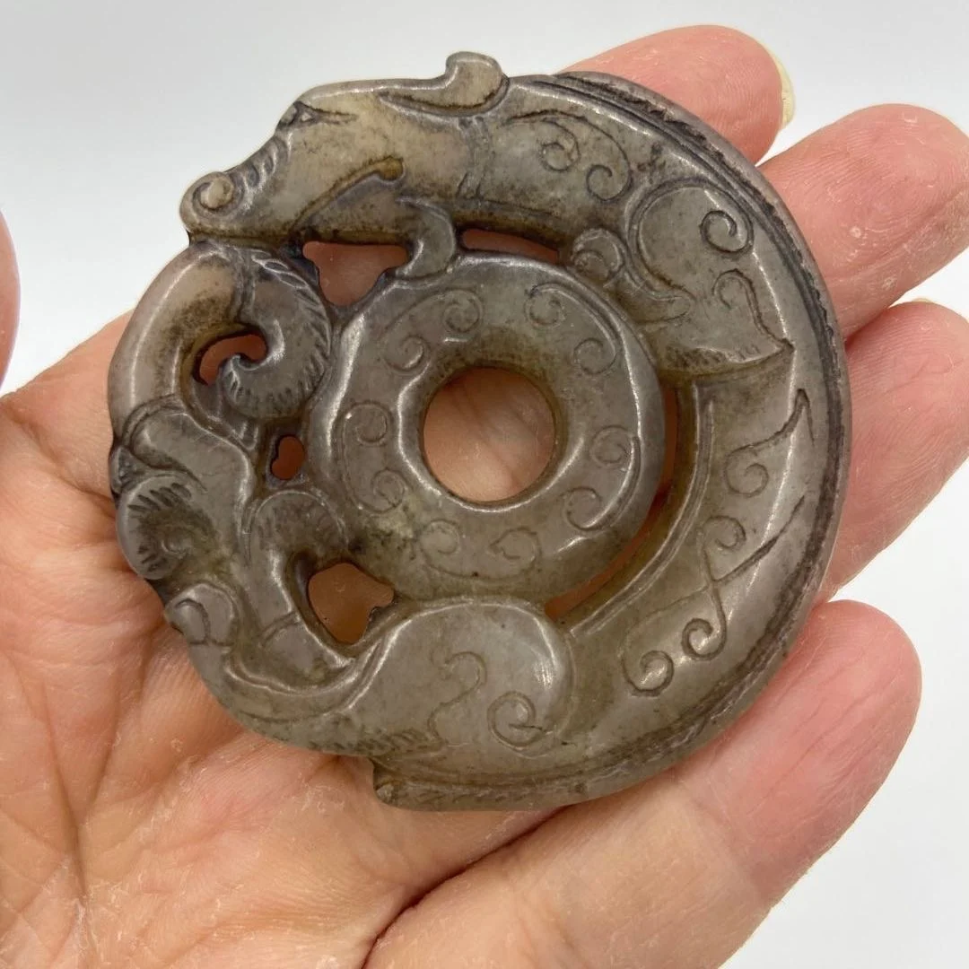 Старые предметы: защитные Штаты Гао Лао сяюй двусторонняя тонкая резьба