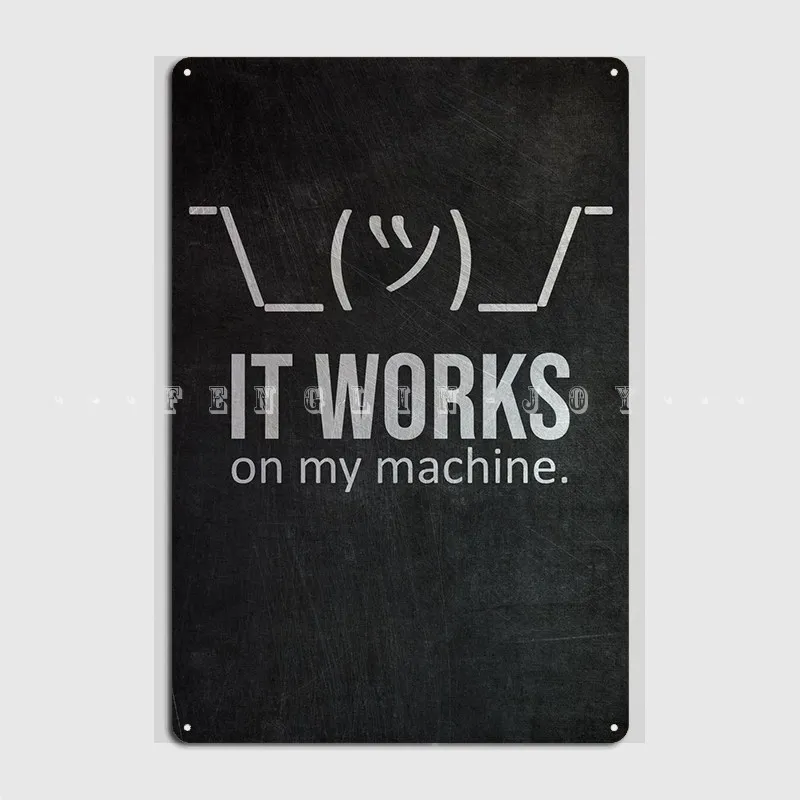 

Это работает на моей машине, металлический знак, Настенная роспись, паб, гараж, Классическая роспись, оловянный знак, плакат