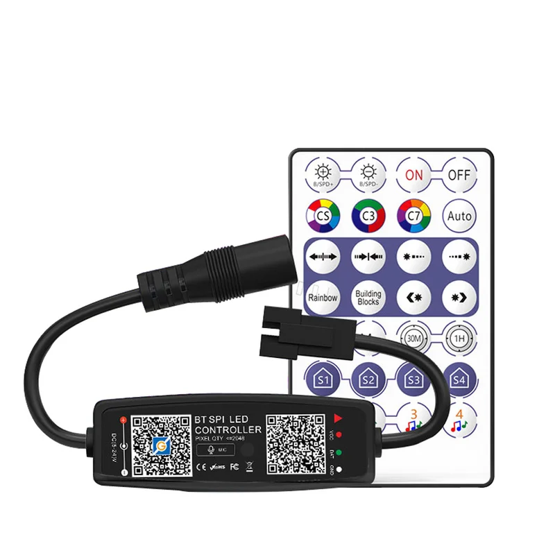 Контроллер WS2811 WS2812B 5 В постоянного тока 12 24 Bluetooth светодиодный RGB контроллер для