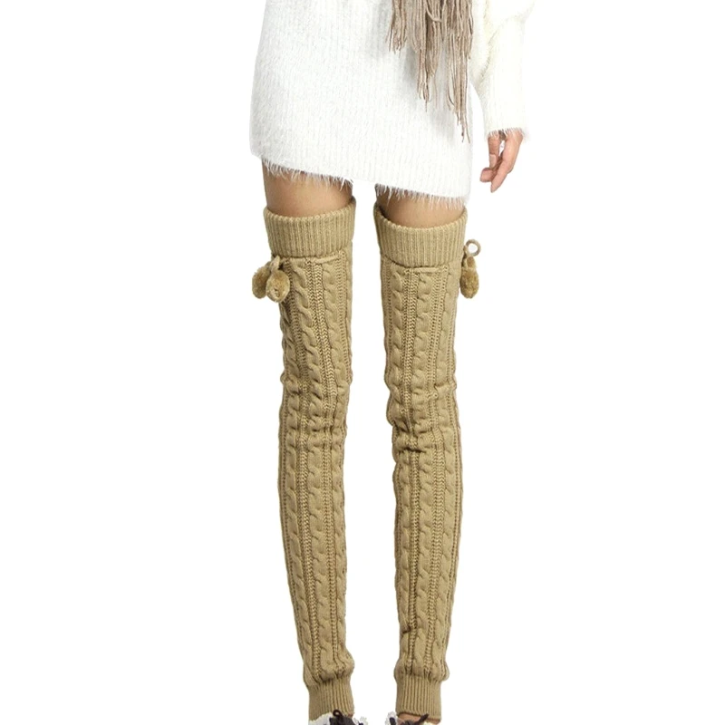 

N80C женские зимние гетры до колена с высоким берцем