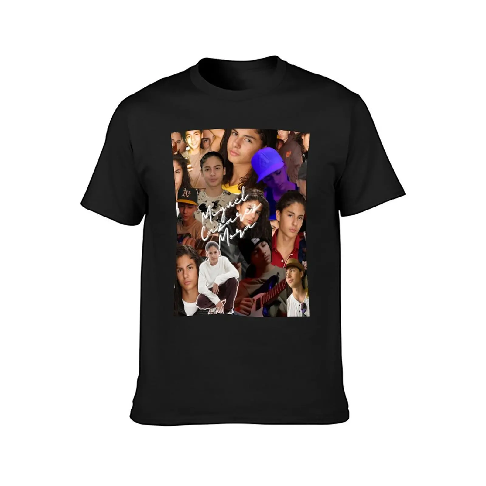 Бесшовная футболка с коллажем Мигеля казареза Мора надписью-2 футболки