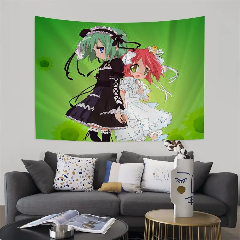 Настенный яркий гобелен Lucky Star Izumi Konata художественное украшение для комнаты