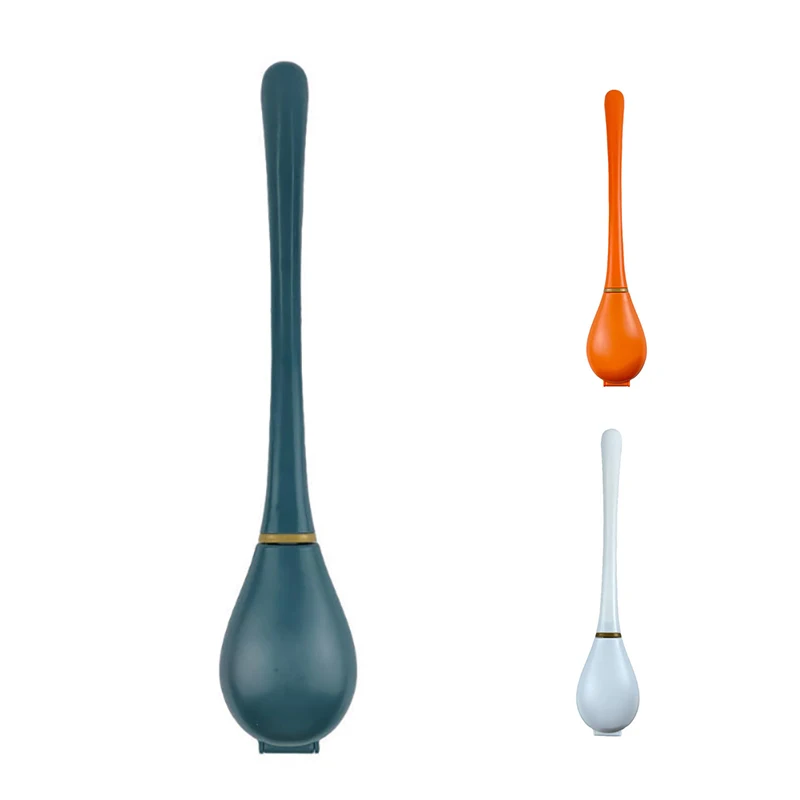 

Silicone Toilet Brush Wall-Mounted Automatic Cleaning Tool Wc Gap Brush Hanging Flexible Bristles Brush Bathroom