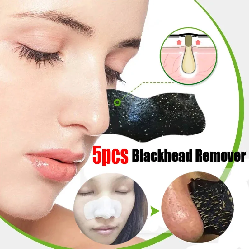 

Nose Blackhead Remover Mask Nose Black Head Remover Deep Cleansing Skin Care Shrink Pore Acne Treatment Mask Pore Clean Strips
