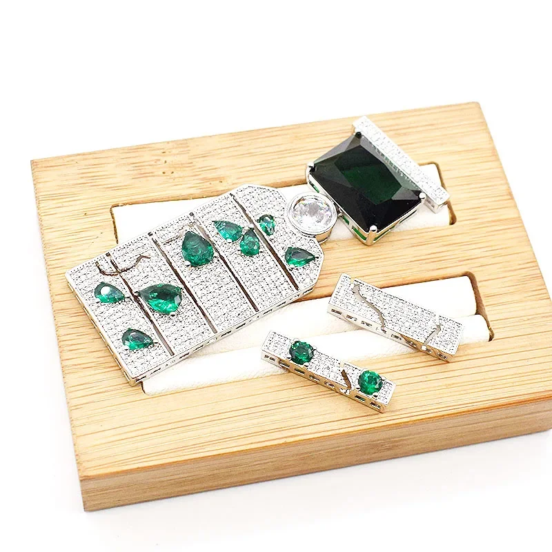 1 шт. 25x70 мм белый позолоченный кубический цирконий микро-паве разъем ожерелье