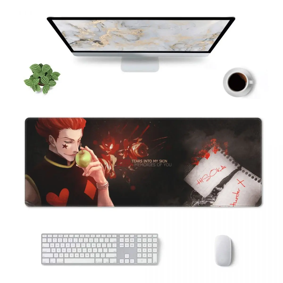 

Large Mouse Mat Hisoka Hunter X Hunter Computer Anime Manga HxH Learning Mouse Mat Rubber Original Desk Pad Office Worker
