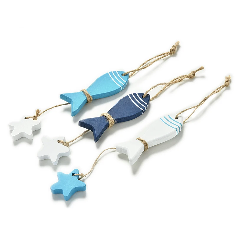 

Деревянная подвеска рыба-морская звезда WHPHous