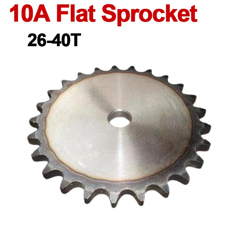 

1 шт., плоская звездочка цепи 10 А, шаг 26-40 зубьев, 15,875 мм, промышленные звездочки цепи, сталь A3, подходит для цепи 10 А