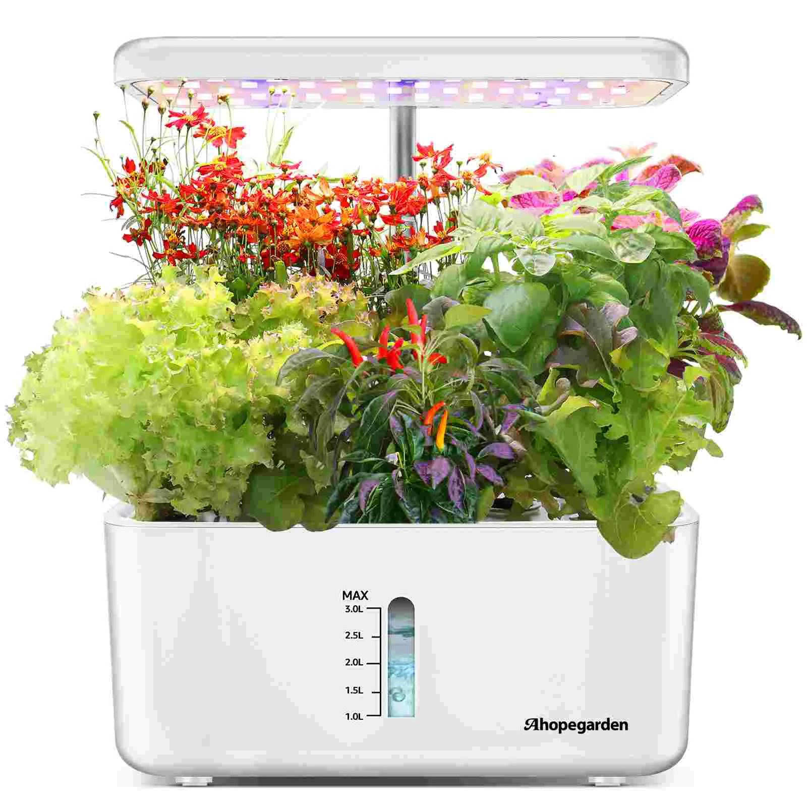 

Planter House Plants Indoors Live Hydroponics Suite Indoor Garden Kit White Growing Machine