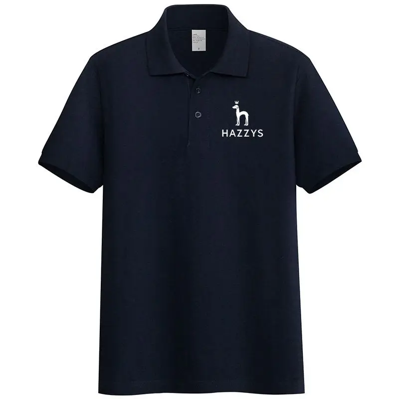 

2023 New Men's HAZZYS Polo Shirts Summer High Quality Casual Everyday Short Sleeve Men's Lapel T Shirts Polo Top Slim FitT-shirt