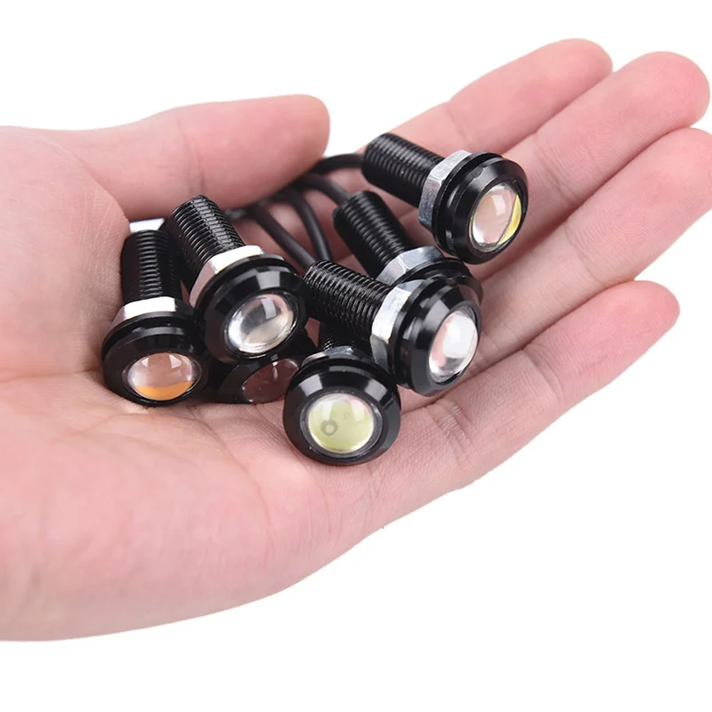 

12V 23MM LED eagle eye car fog DRL daytime reverse parking signal yellow blue white red waterproof daytime running lights