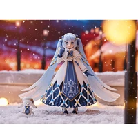 max figma hatsune miku miku glowing snow ver action figures assembled models childrens gifts anime