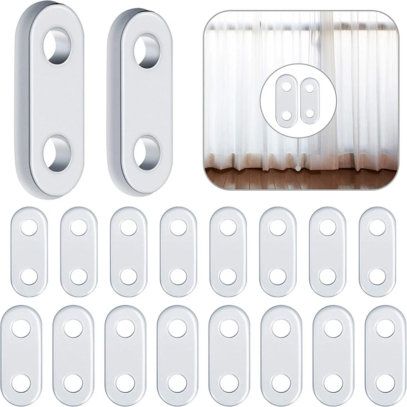 

16 Pieces Curtain Weights Drapery Iron Weights White Heavy Curtain Pendant Iron Weights for Curtain Home Bedroom Window Curtains