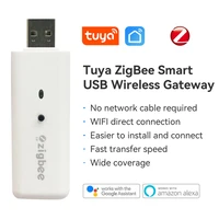 tuya zigbee 3 0 smart usb wireless gateway 2 4g wi fi wireless hub smart home works with app voice control for alexa google home